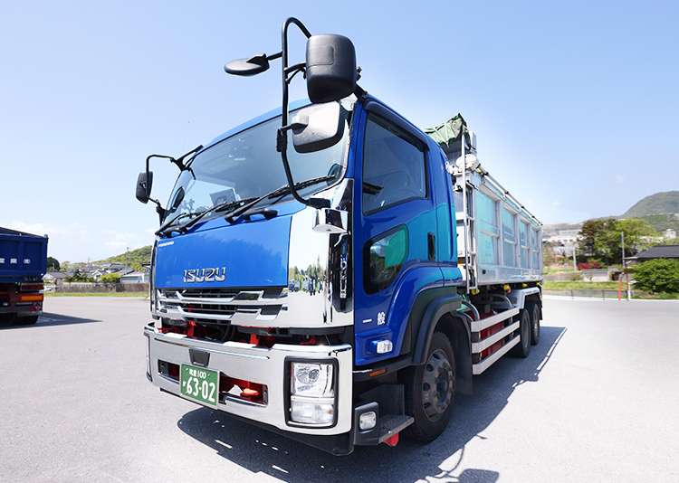 10t 低床ダンプ/水密、密閉天蓋仕様